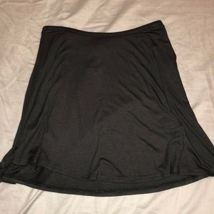 express gray flowy skirt